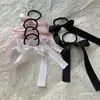 Goma Elástica de Cinta Estilo Ballet Celebridad de Internet Negro y Blanco Retro Lazo de Cinta Sujetador de Cabello Cinta Trenzada Doble Coleta Accesorio para el Cabello