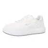 Zapatillas Simples de Suela Gruesa Marca Warrior con Forro de Lana, Nuevos Zapatos Cálidos Versátiles de Moda Invernal, Esenciales para el Trayecto Diario, Zapatillas Blancas