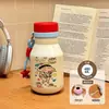 Nueva taza térmica de acero inoxidable 316, con un diseño creativo y artístico, perfecta para estudiantes, con un estilo de taza de leche portátil, lindo y adorable.