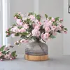 Flores de Camélia Artificiais, Buquês de Flores Artificiais Italo, Decoração para Sala de Estar, Decorações para Corredor de Casamento, Atacado Transfronteiriço