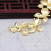 Yiwu fio dourado preservador de cor banhado a ouro DIY cocar nupcial com pérola incrustada tencrown Acessórios de grampo de cabelo de flor B1133