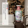 Vaso de Cerâmica Pastel Pintado à Mão de 60cm Jingdezhen Vaso Clássico Chinês de Chão a Teto Decorações para Pátio Corredor Sala de Estar