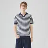 Camisa Polo Rayada de Color Contrastante para Hombre APO Camiseta de Manga Corta Verano para Hombre Ajuste Delgado Cuello Solapa Marca de Moda Chaqueta Interior de Punto