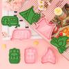 Série Exterior Formas de Biscoito Série Exterior 3D Desenho Animado Formas de Biscoito Argila DIY Biscoitos Impressos de Anime