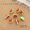 Mini Cuentas de Rodaja de Fruta Pintadas a Mano de Aleación Simulación de Dopamina para Collar Pulsera Cadena de Teléfono Llavero DIY