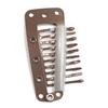 Grampo de Cabelo para Peruca de Dez Dentes 3,5cm BB Clip Metal Laca de Cozimento Acessório de Cabeça DIY Grampo de Cabelo Clipe de Boina