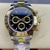 Relógio Masculino de Luxo Série Daytona Laojia com Cristais Coloridos no Mostrador, Tom Dourado, Mecânico Automático Cross-Border Aliexpress