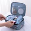 Bolsa de cosméticos coreana grande capacidade bolsa de higiene portátil zíper bidirecional bolsa de viagem bolsa de mão para armazenamento de cosméticos