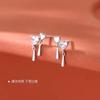 Pendientes de plata de ley s925 con circonitas y diseño de amor para mujer, ligeros y lujosos, con forma de gota de agua, elegantes pendientes franceses, venta al por mayor.
