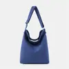Bolsa Transversal Transfronteiriça de Grande Capacidade, Logo Personalizado, Bolsa Tote de Ombro Casual para Estudantes, Bolsa de Lona Japonesa Estilo Ins para Uso Externo