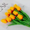 Tulipán Flor Artificial Decoración del Hogar Sensación de PU Arreglo Floral de Gama Alta Accesorios para Fotos Fabricante de Flores Artificiales Venta al por Mayor Transfronteriza