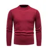Suéter de gola alta reversível para outono e inverno, suéter de gola alta pullover liso, estilo japonês moderno simples e elegante tricô pullover
