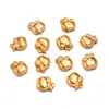 Dijes para Colgantes de Corazón, Flor, Animal, Estrella, Hoja, Pimienta, Hechos por Ti Mismo, Acero Inoxidable Chapado en Oro Real Ecológico, Joyería