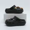Zapatos con Agujeros de Suela Gruesa para Aumentar la Altura para Mujer 2026 Nuevo Verano Exterior Punta Cerrada Antideslizantes para Personas Bajas Sandalias con Sensación de Nube