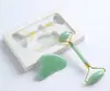 O Mais Vendido da Amazon Rolo Massajador Duplo de Quartzo Rosa e Jade Conjunto Combinado de Gua Sha para Massagem Facial e dos Olhos em Formato de Coração