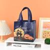 Bolsa de Halloween de Tela No Tejida Transfronteriza Bolsa Tote de Bruja Calabaza Plegable para Comida Regalo Compras Regalo Bolsa de Almacenamiento