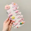 Presilha Lateral Fofa Versátil para Menina Presilha de Cabelo Doce Sem Costura para Crianças Estilo Doce Colorida Presilha para Franja de Meninas Acessórios de Cabelo