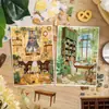 Serie de Notas Cálidas de Ocio Yuezhen Pegatinas de Paisajismo Escena en Miniatura Hecho a Mano DIY Juguete Pegatina Inmersiva para Descomprimir