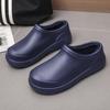 Zapatos de Trabajo para Chef de Cocina Antideslizantes de Eva Impermeables para Restaurante, Ropa de Exterior, Zapatos Gruesos de Algodón, Otoño e Invierno 2024