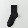 Calcetines Blancos con Suela de Toalla para Hombre, Calcetines de Puro Algodón Absorbentes de Sudor de Media Caña, Calcetines Deportivos Largos Engrosados que Absorben los Golpes para Otoño e Invierno, Calcetines de Baloncesto