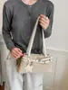 Bolso Maillard Vintage de Gamuza tipo Baguette para Hombro para Mujer Modelo Nuevo Otoño/Invierno 2026 con Hebilla de Cinturón, Bolso de Mano y Hombro para el Trabajo