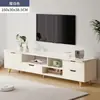 Mueble de TV para apartamentos pequeños, mueble de almacenamiento, mueble de pared moderno minimalista para el hogar, mueble de TV retráctil nórdico, mueble de suelo