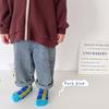 1089 calcetines infantiles al por mayor otoño e invierno combinación de colores cuadros finos calcetines tipo mocasín calcetines cortos finos para niños algodón dibujos animados calcetines para niños y niñas