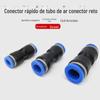 Conector rápido pneumático Interface de conexão rápida para mangueira de ar pneumática Conector reto para linha de ar com rosca Conector de travamento automático Plugue reto