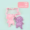 Serie Encuentro Ligero Molde para Galletas 3D Simulación DIY Diseño de Presión Tridimensional Molde para Estampar Galletas Suministros para Hornear