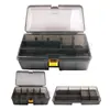 Caja de pesca Luya color pistola de cinco compartimentos caja de aparejos de pesca caja de almacenamiento transparente caja de accesorios caja multi-compartimentos caja de herramientas de plástico para pesca de 10 compartimentos