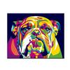 Pintura al óleo de león colorida simple moderna Pintura decorativa escandinava Pintura de lienzo de animal pintado Núcleo de pintura de lienzo Pintura Normcore
