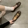 Zapatos bajos de estilo ballet para mujer con suela blanda, estilo retro para primavera y otoño, punta redonda, mocasines de piel suave Otoño 2026, zapatos planos de abuela