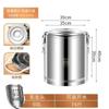 Balde Térmico Isolado de Aço Inoxidável Espesso, Grande Capacidade, Isolamento Extra Longo, Balde de Sopa para Barraca Comercial Doméstica, Balde de Água, Cantina Multifuncional