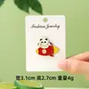 Broche de Panda Huahua Fofo de Desenho Animado Coleção Família Panda Insígnia de Metal Animal Acessórios para Roupas Infantis Presentes