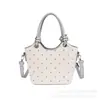 2026 Nueva Moda Casual Bolso de Hombro Estilo Coreano Estampado de Lunares Bolso de Mano Bolso Tote Elegante Simple Bolso Cubo para Mujer
