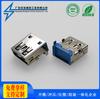Conector Hembra USB3.0 Conector de 90 Grados/180 Grados Af Enchufe Recto Insertable Abrazadera de Placa Hundida Soldadura Completa Interfaz Insertable Lateral con Cable