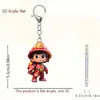 Chaveiro de Personagem de Desenho Animado 2D Plano Temu, Shein, Amazon Pingente Criativo com Design de Natal