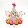 Sombrero de Cumpleaños para Niños y Adultos Punto Láser Reflectante Gorra Puntiaguda de Bola Gorra Puntiaguda de Fiesta Gorra de Corona Gorra de Bola Mao