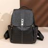 Mochila de Comércio Exterior Transfronteiriço Feminina 2021 Nova Couro PU Macio Estilo Coreano Versátil Grande Capacidade Bolsa Simples Casual Feminina