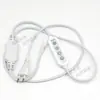 Accesorios para tira de luz de alto voltaje 220v con interruptor, enchufe, perilla, regulador, conector central y cable de conexión