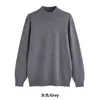 Nuevo Suéter de Punto Cálido para Hombre Otoño/Invierno 2026, Cuello Medio Alto, Color Sólido Básico Versátil