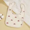 Babero de crepé toalla para babas de bebé seis capas de gasa de algodón suave engrosado a prueba de manchas para bebé recién nacido babero giratorio personalizado