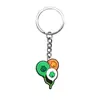 Centenas de St. Pingentes de Chaveiro Dia de São Patrício, Decorações de Chaveiro Chapéu Verde DIY de Borracha Macia em PVC, Itens de Presente
