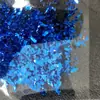 Atacado de fábrica fragmentos irregulares de pet cor de papel de doce fragmentos de vidro de cor mágica papel de vidro para unha