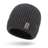 Nuevo gorro de punto para otoño e invierno para hombre, resistente al frío, con forro polar, de lana, a la moda para jóvenes, para deportes al aire libre, para mujer.