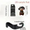 Gancho de Asiento de Coche de Acrílico con Dibujos Animados de Gato y Perro Transfronterizo Modelo Plano 2D Gancho Multifuncional de Almacenamiento para Coche