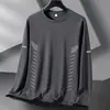 Camiseta de Manga Larga para Hombre, Nueva Colección Primavera y Otoño 2026, Lisa, Casual, Versátil, Camisa Base