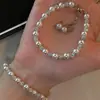 Pulsera de Bolas de Perla de Cristal Swarovski Rosa y Diamantes Manta para Mujer, Bola de Diamantes Brillantes Cielo Estrellado, Joyería de Mano de Estilo Chino Nuevo de Nicho de Lujo Ligero