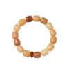 Cadena para teléfono móvil Bodhi desgastada inspirada en el Zen, estilo oso Bodhi quemado con carbono, colgante de gato de la fortuna, accesorio de pulsera unisex