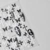 Tomoni pegatinas finas y resistentes para uñas no pierden cooperación pegatinas oscuras para uñas al por mayor cruz mariposa MS389